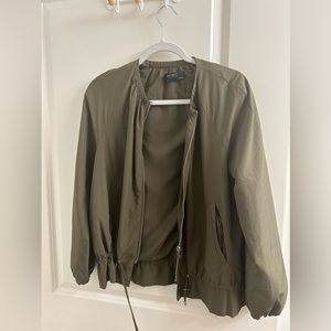 Zara Green Bomber Jacket